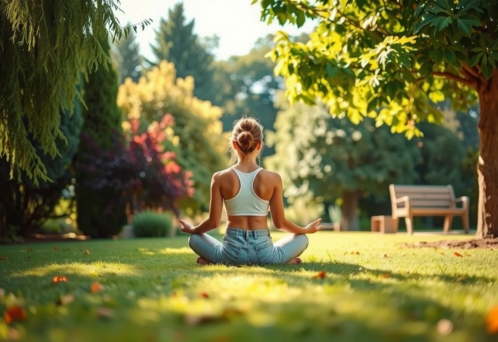 Personne méditant dans un environnement calme